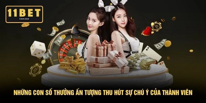 Những con số thưởng ấn tượng thu hút sự chú ý của thành viên